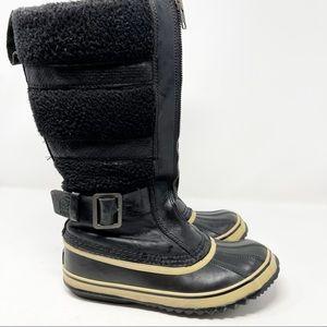 SOREL Women's Black Helen Of Tundra II Zip Up Winter Boots Size 8